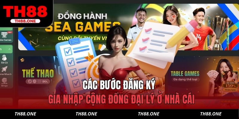 Các bước đăng ký gia nhập cộng đồng đại lý ở nhà cái