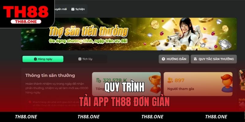 Quy trình tải app TH88 đơn giản