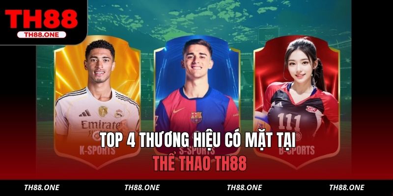 Top 4 thương hiệu có mặt tại thể thao TH88